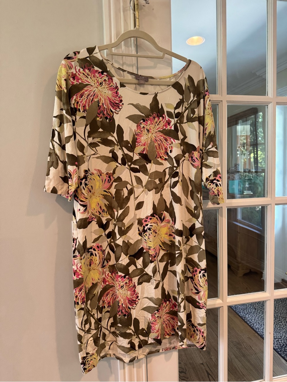 J.Jill Wearever Collection Floral Print Dress